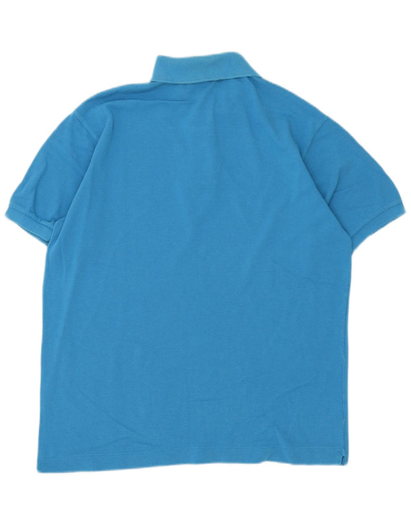 Polo da uomo Lacoste vestibilità classica taglia 5 grande in cotone blu