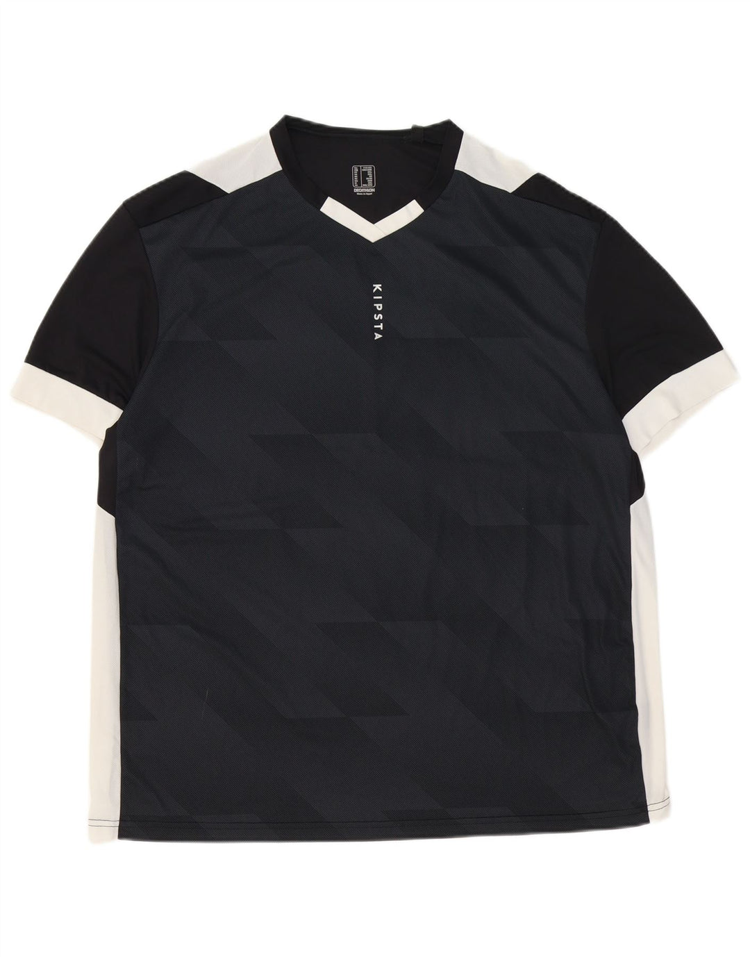 T-shirt grafica da uomo Decathlon Top 2XL Black Colourblock