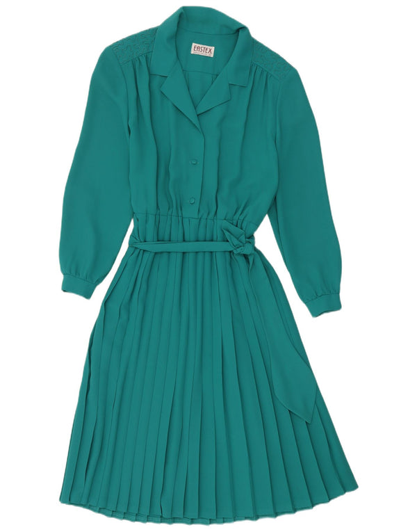 Abito a trapezio a maniche lunghe da donna Eastex UK 16 grande verde