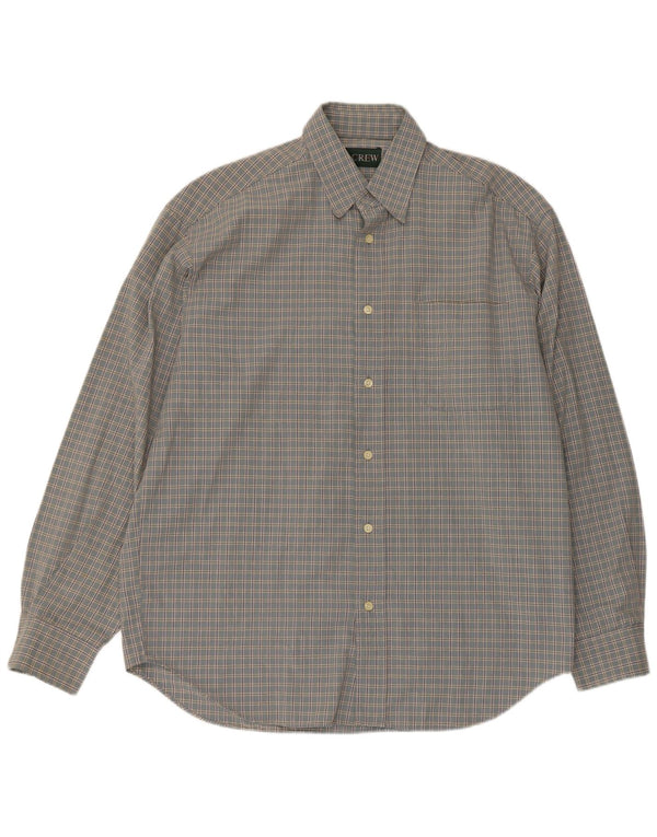 Camicia da uomo J. Crew in cotone a quadri grandi blu