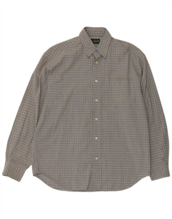 Camicia da uomo J. Crew in cotone a quadri grandi blu