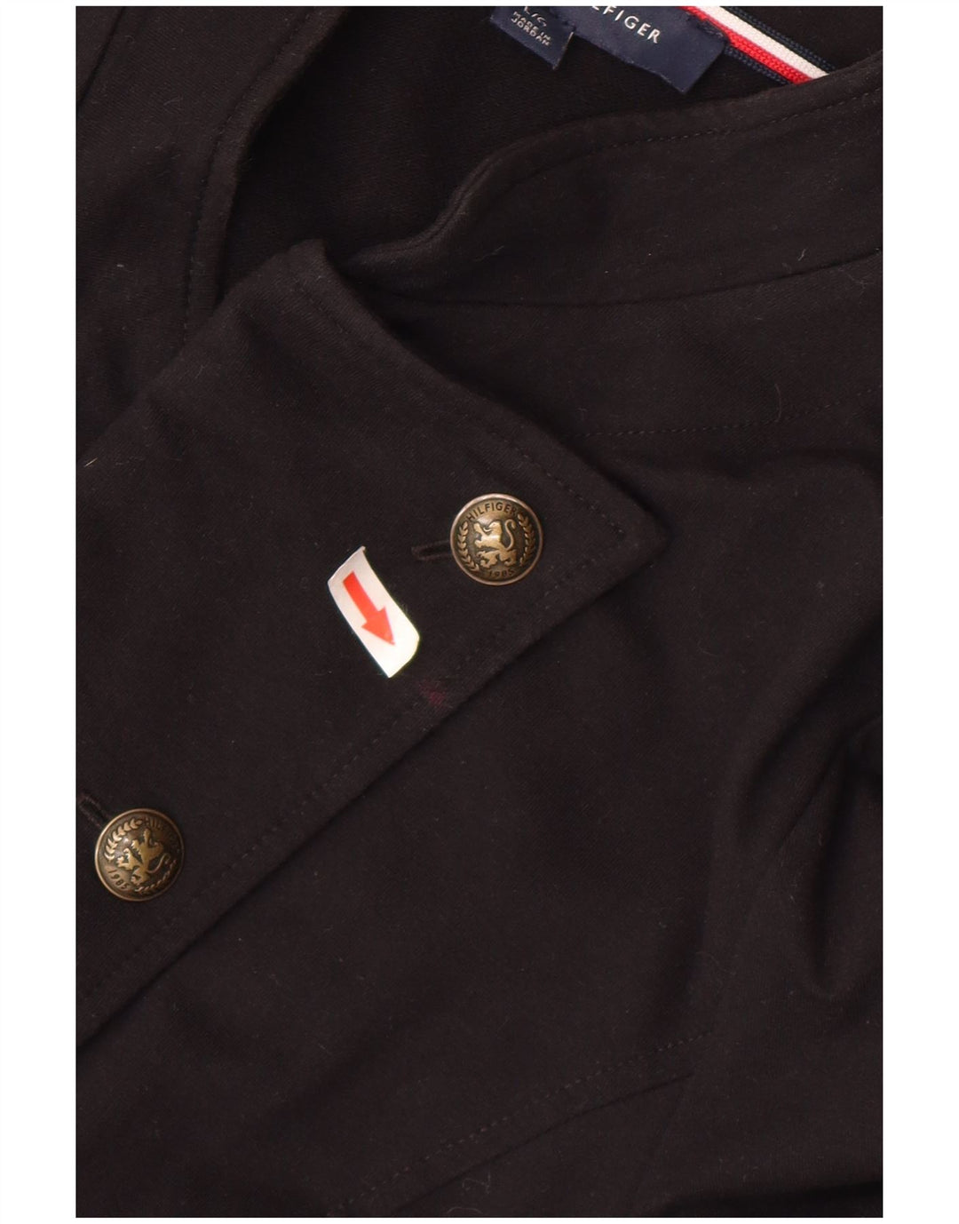 Top cardigan da donna Tommy Hilfiger UK 16 grande cotone nero