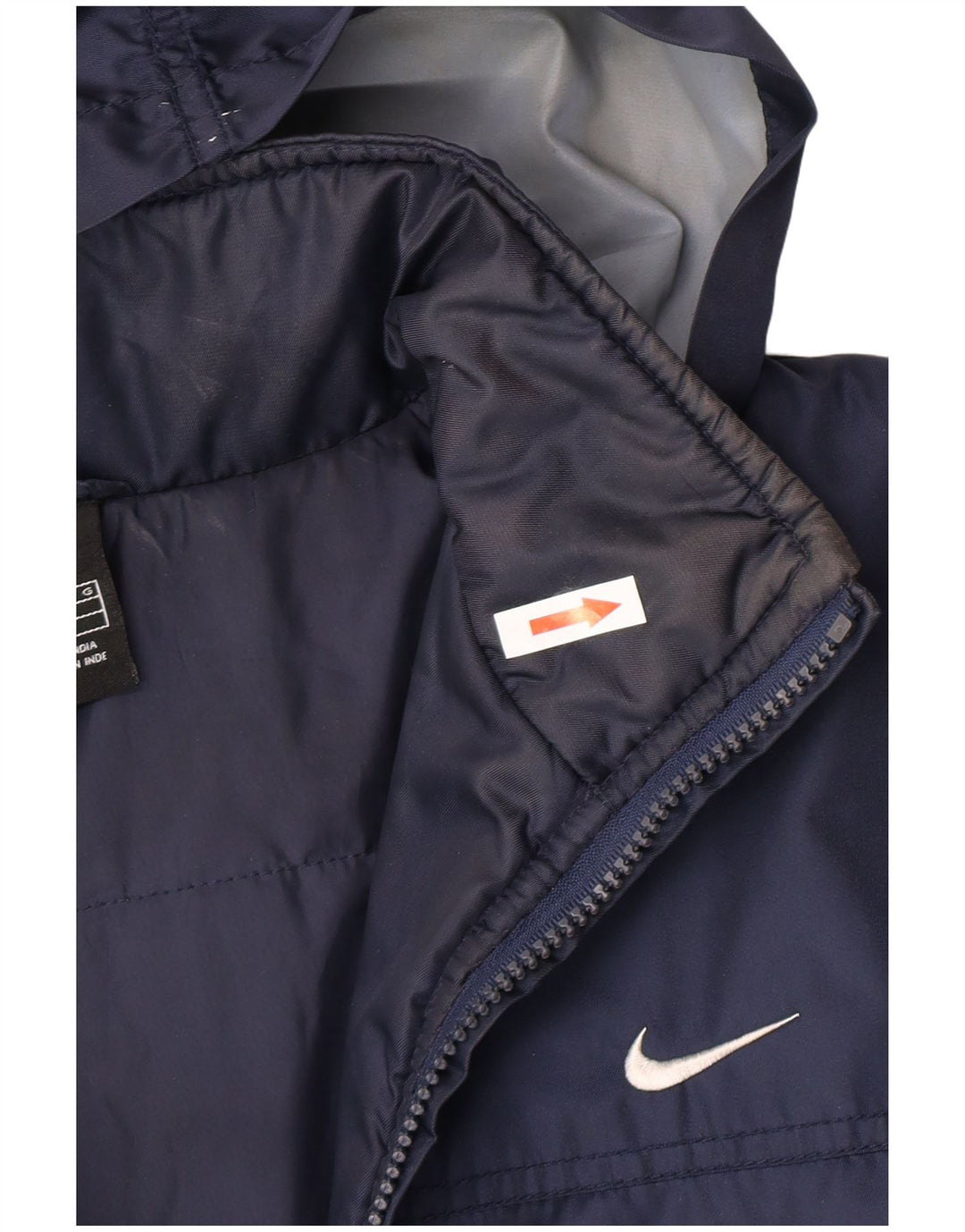 Giacca a vento con cappuccio grafico Nike da ragazzo 12-13 anni grande blu navy