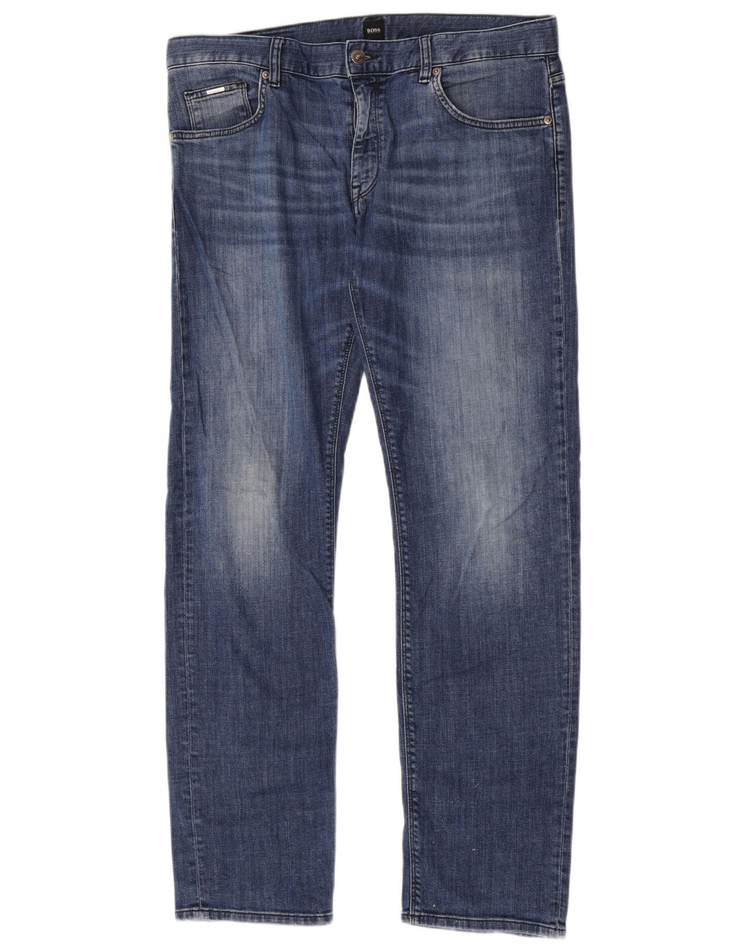 Jeans slim elasticizzati da uomo Hugo Boss W34 L32 cotone blu