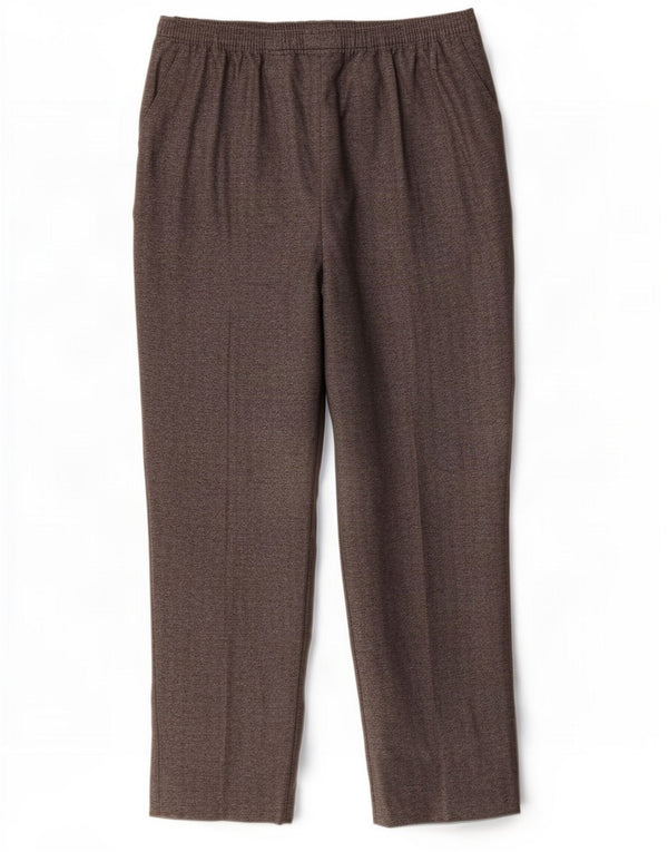 Pantaloni chino da donna Marks & Spencer UK 14 Large W34 L28 Grigio chiazzato