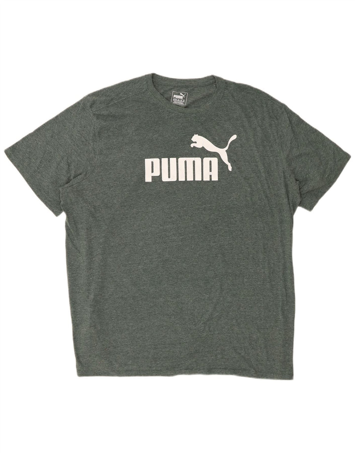 T-shirt grafica da uomo PUMA Top 3XL Verde screziato