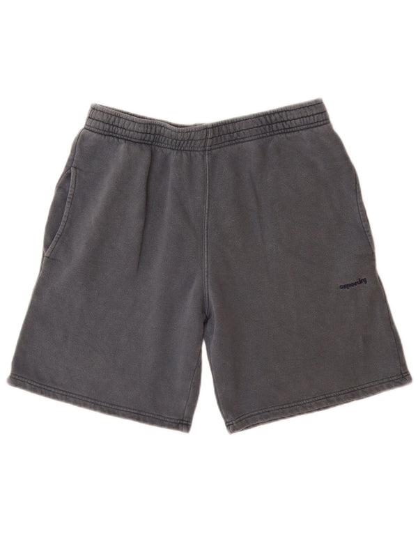 Superdry Mens Sport Shorts Small Blue Cotton
