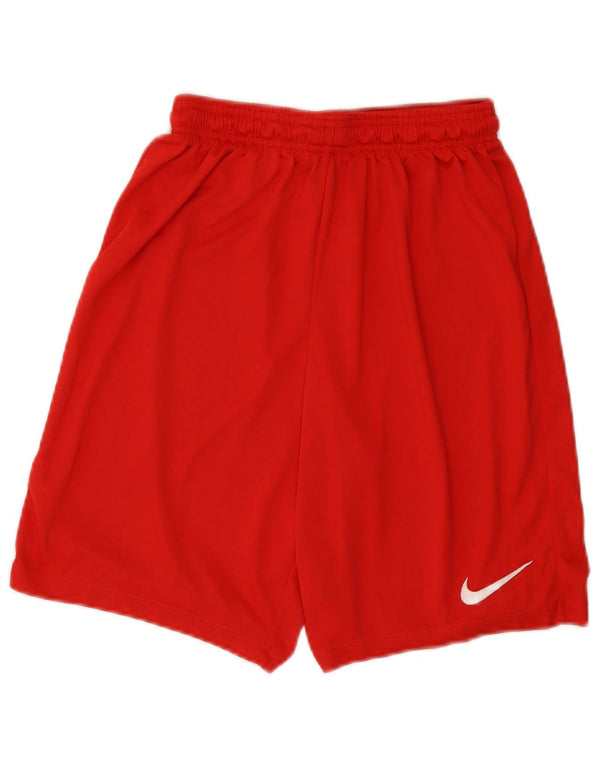 Pantaloncini sportivi Nike Dri Fit da uomo in poliestere rosso medio