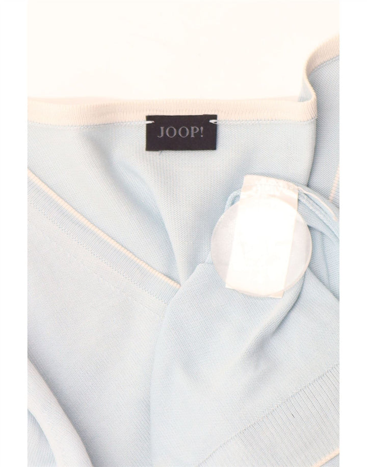 JOOP Maglione da donna con scollo a V EU 38 Cotone blu medio