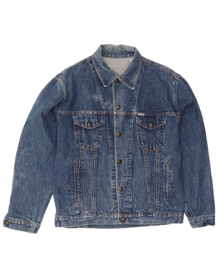 CLARK Giacca in denim da uomo UK 38 Cotone blu medio