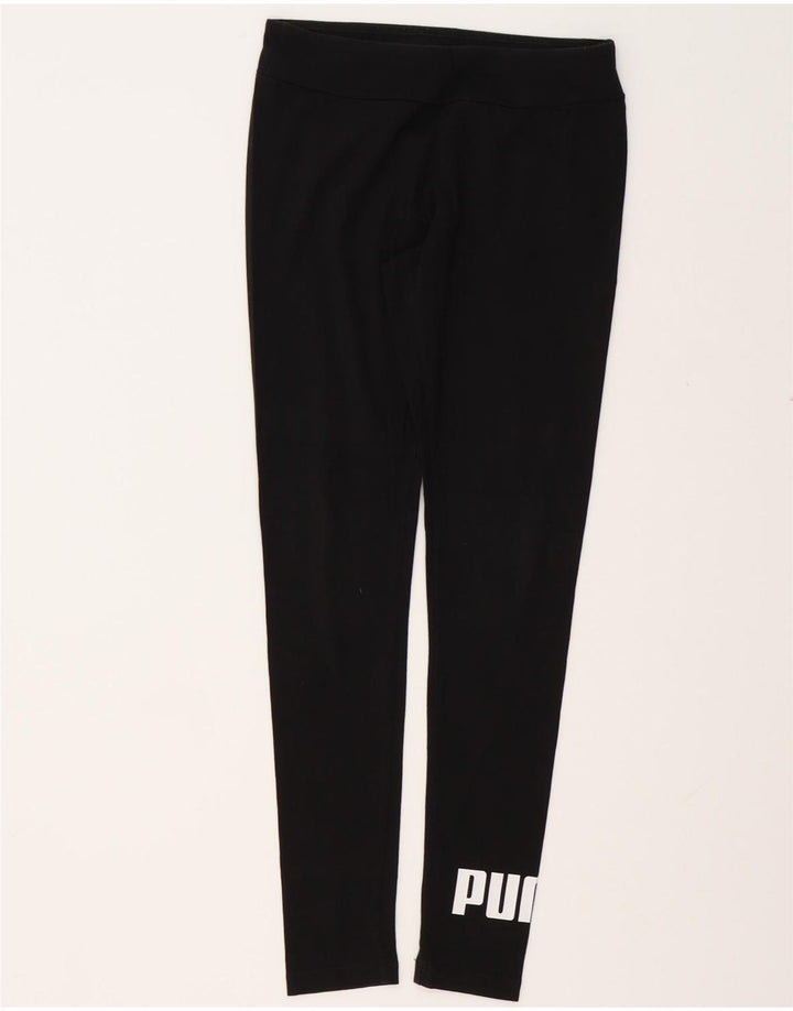 Leggings grafici PUMA da donna UK 10 piccoli cotone nero