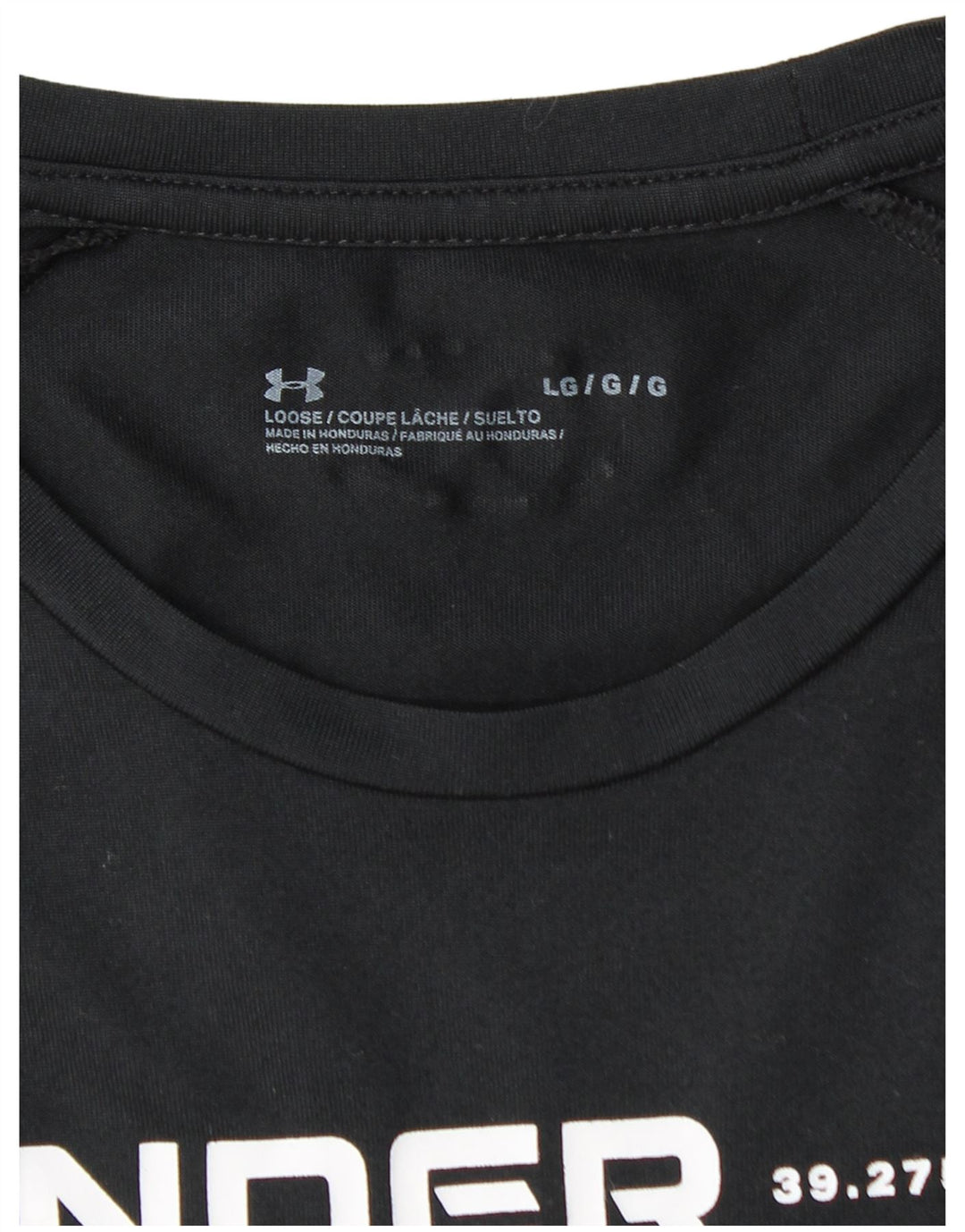 T-shirt grafica da uomo UNDER ARMOUR grande grande nera
