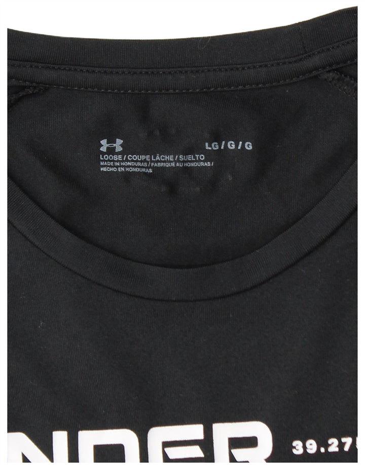 T-shirt grafica da uomo UNDER ARMOUR grande grande nera