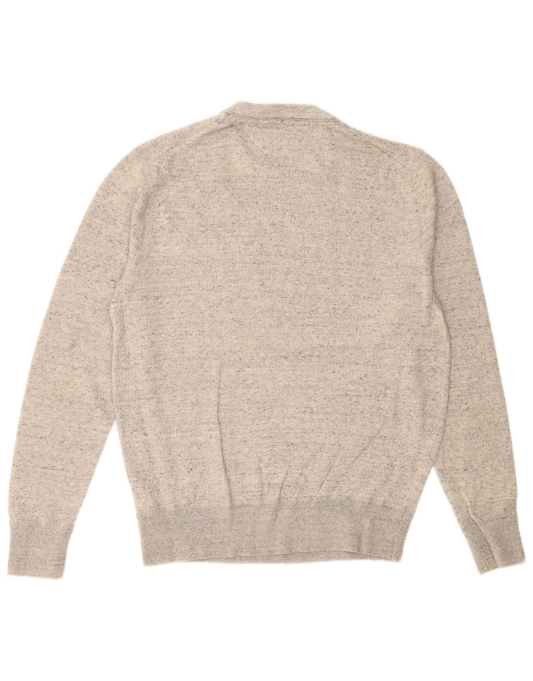 TOMMY HILFIGER Mens Graphic Sweatshirt Jumper Large Grey Flecked Cotton