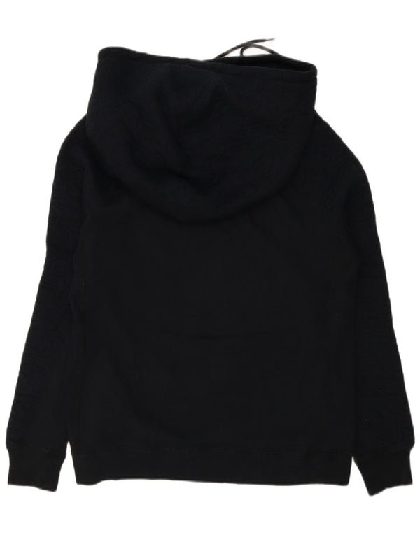 Felpa con cappuccio oversize da donna Nike UK 14 cotone medio nero