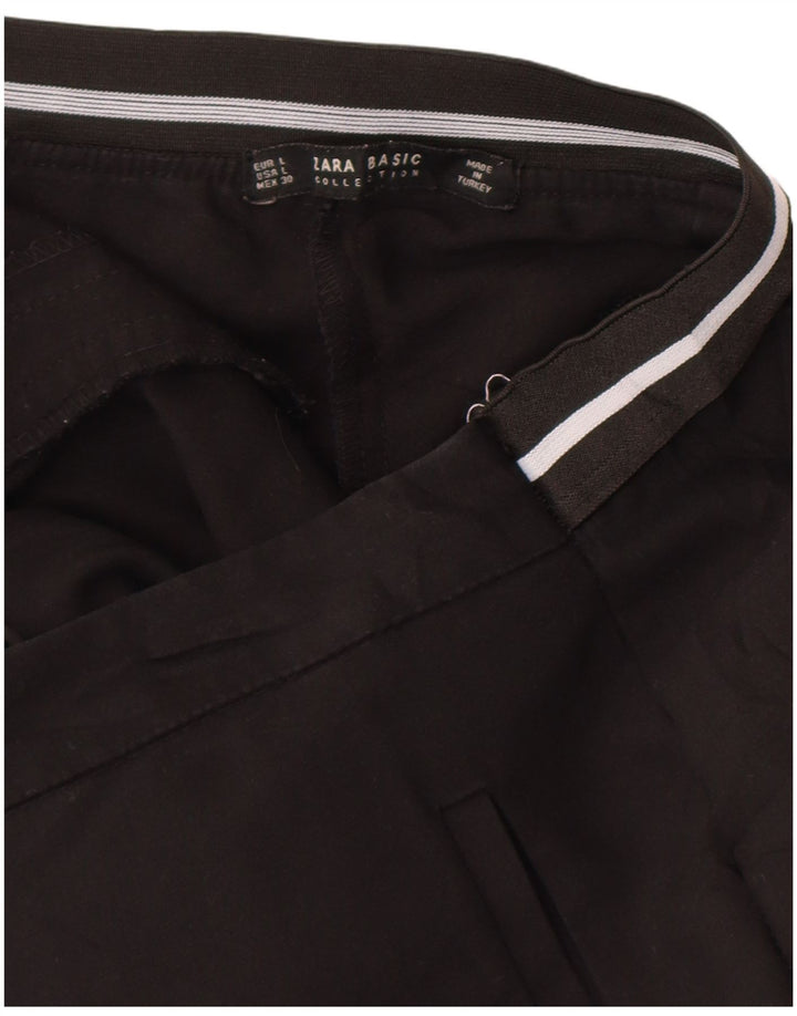 Pantaloni chino dritti da donna Zara grandi W30 L28 neri