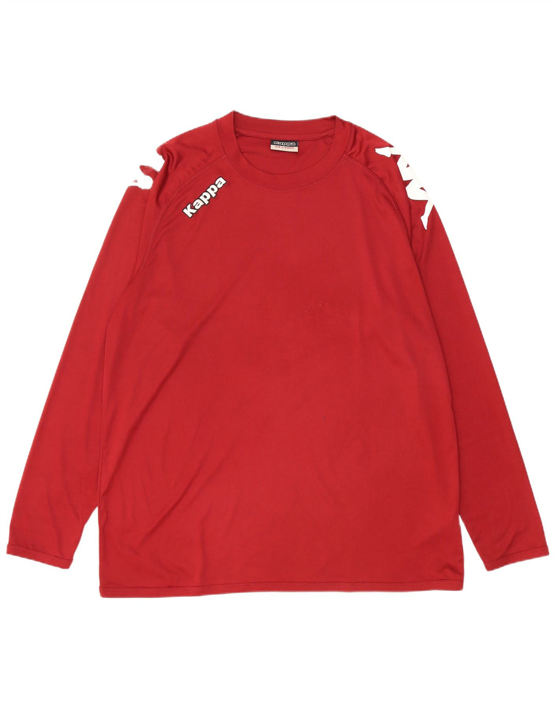 Top grafico da uomo KAPPA manica lunga 2XL poliestere marrone