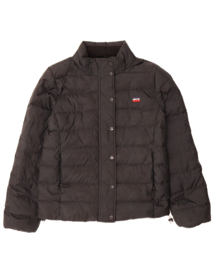 Giacca imbottita ampia da donna Levi's UK 6 XS poliestere nero
