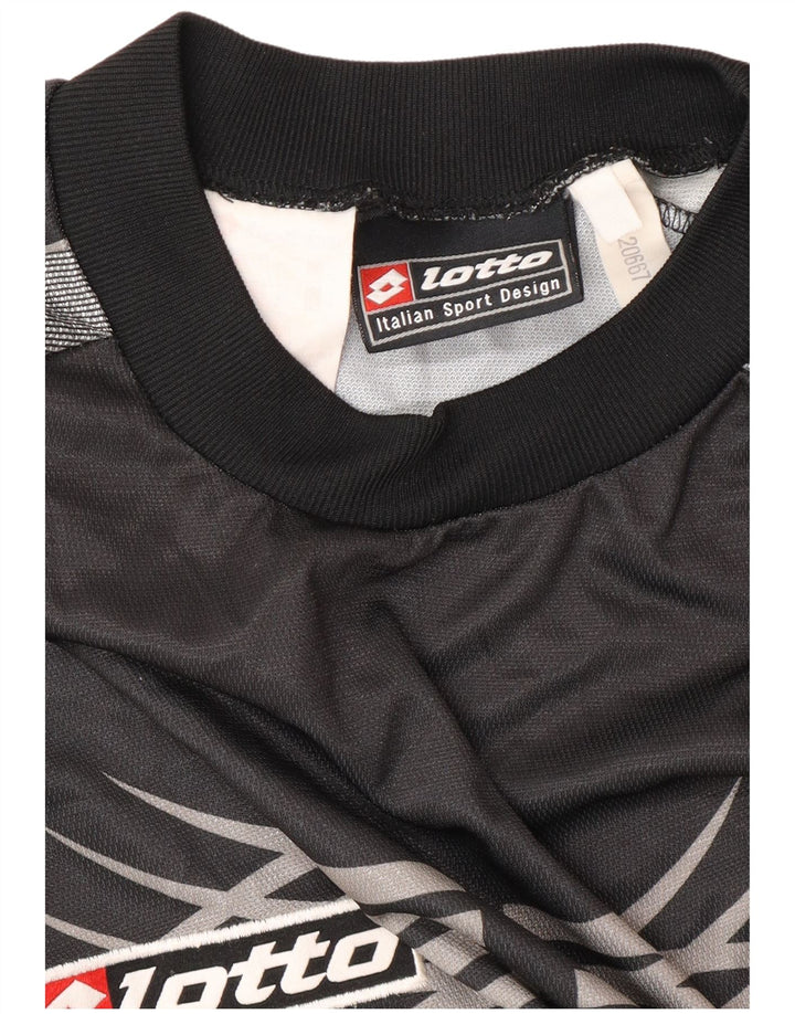 Maglia da uomo LOTTO Juventus 2001-2002 Home Graphic Top Large Nera Sportiva
