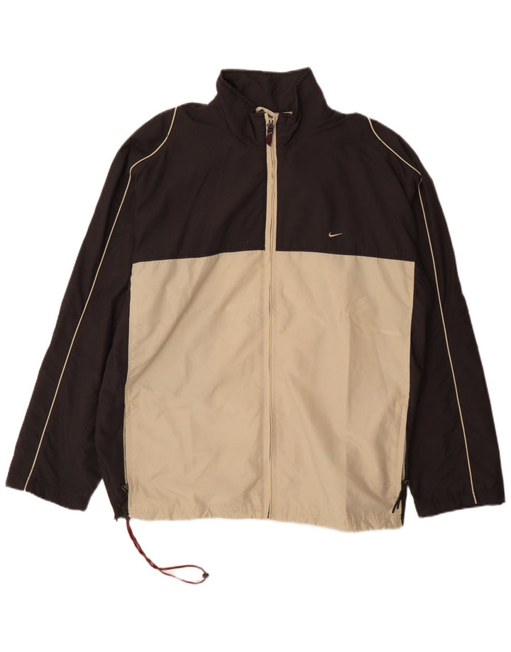 Giacca da tuta da uomo Nike XL Sport in poliestere color block nero