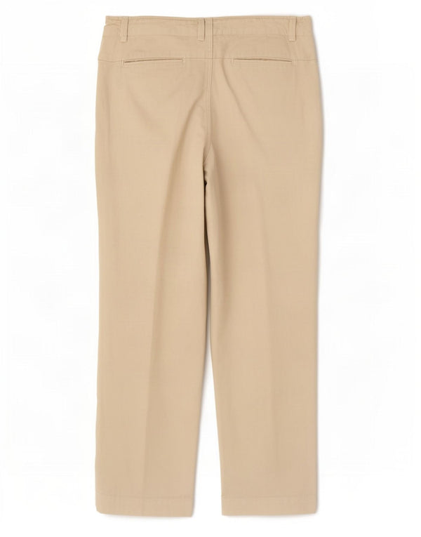 Pantaloni chino affusolati da donna Zara 2XL W34 L26 cotone beige