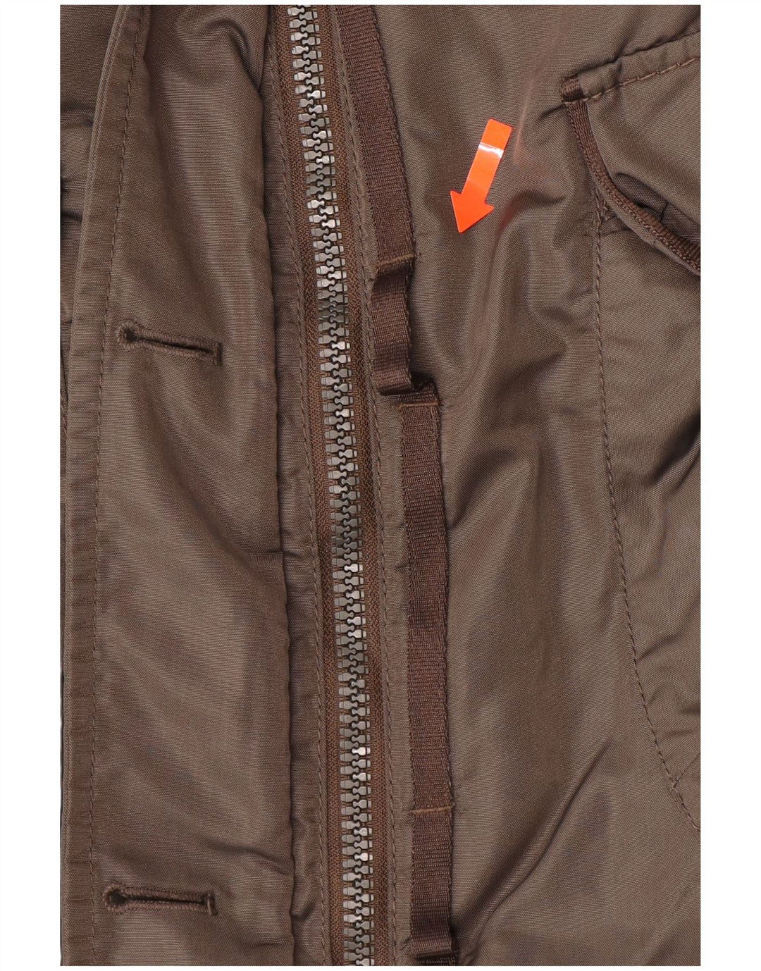 Cappotto imbottito con cappuccio da donna PEUTEREY IT 40 piccolo poliestere kaki