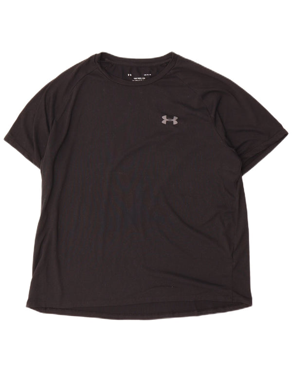 T-shirt da uomo Under Armour grande nera