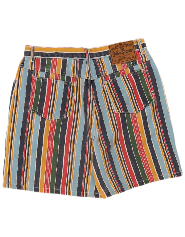 Pantaloncini casual da donna John Baner UK 16 Large W32 a righe multicolori