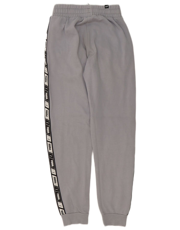 Pantaloni da tuta grafica da uomo Puma Joggers XS in cotone color block grigio