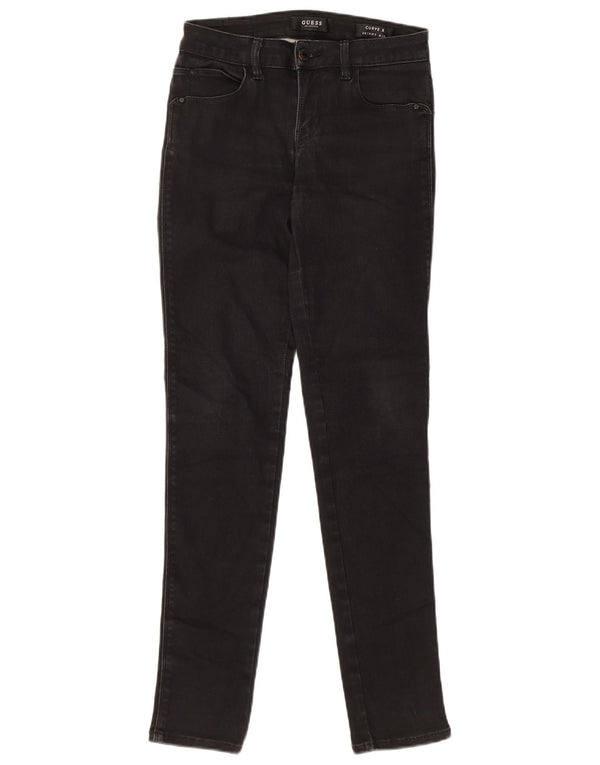 Jeans skinny Guess Curve X a vita media da donna W25 L29 Neri