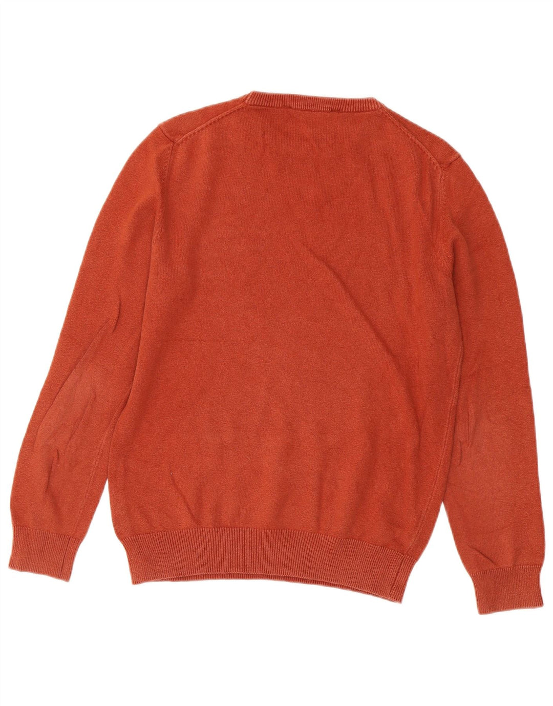 CREW CLOTHING Maglione da uomo girocollo piccolo in cotone arancione