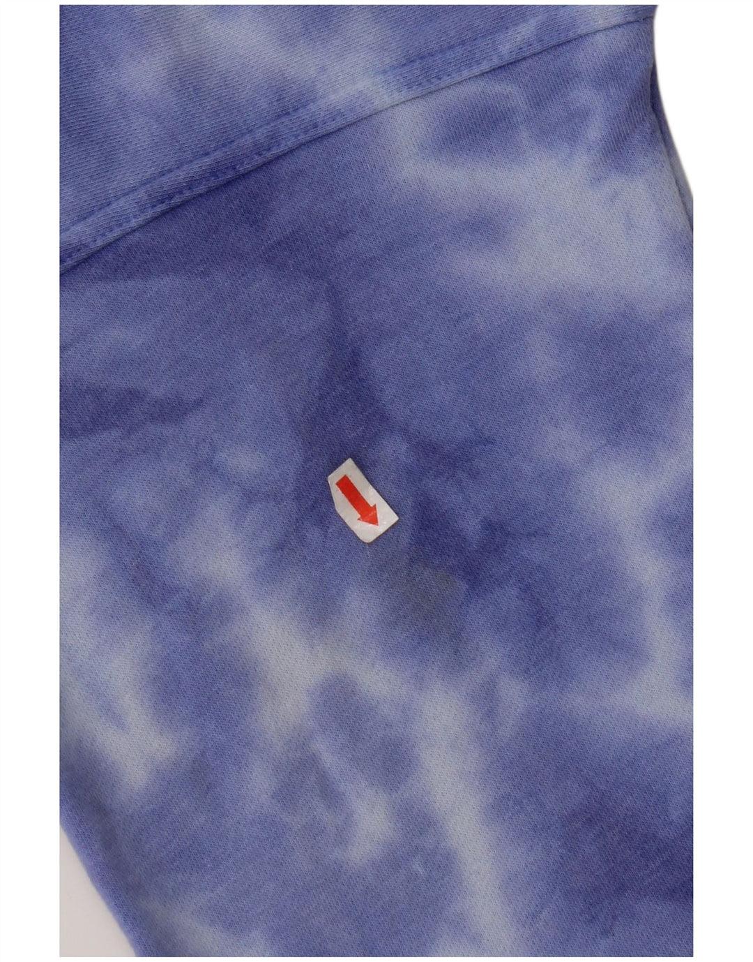 CHAMPION Womens Oversized Sweatshirt Jumper UK 10 Small Blue Tie Dye