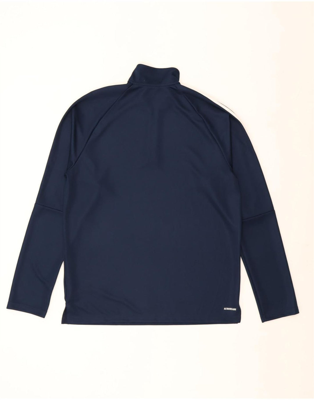 Adidas Uomo Aeroready Zip Neck Pullover Tuta Top Large Blu Navy