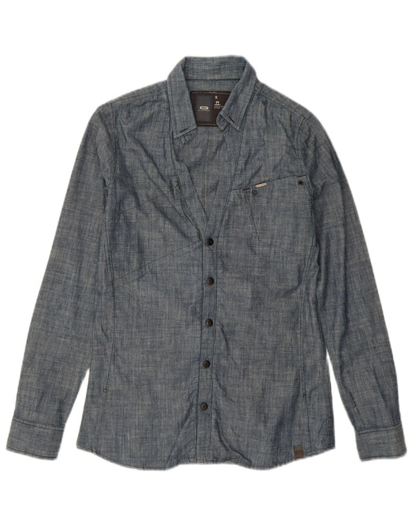 Camicia grafica da donna G-Star UK 10 Small Cotone blu navy