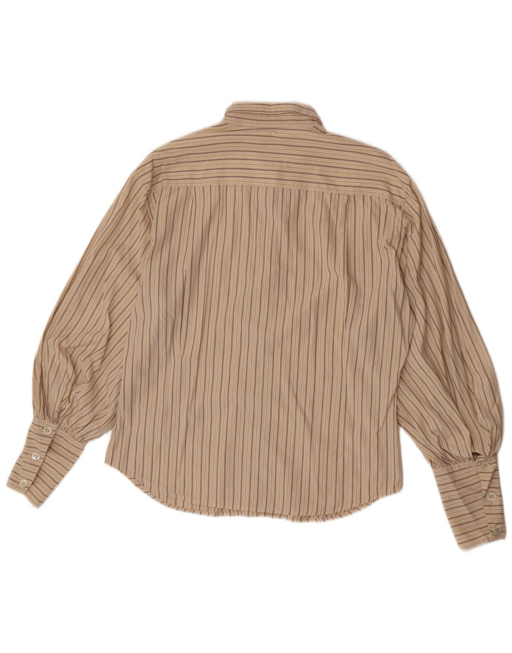 Camicia da donna Sportmax UK 14 a righe grandi beige