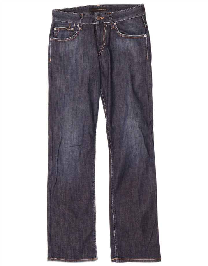 Jeans Bootcut da donna Calvin Klein W30 L32 cotone blu navy