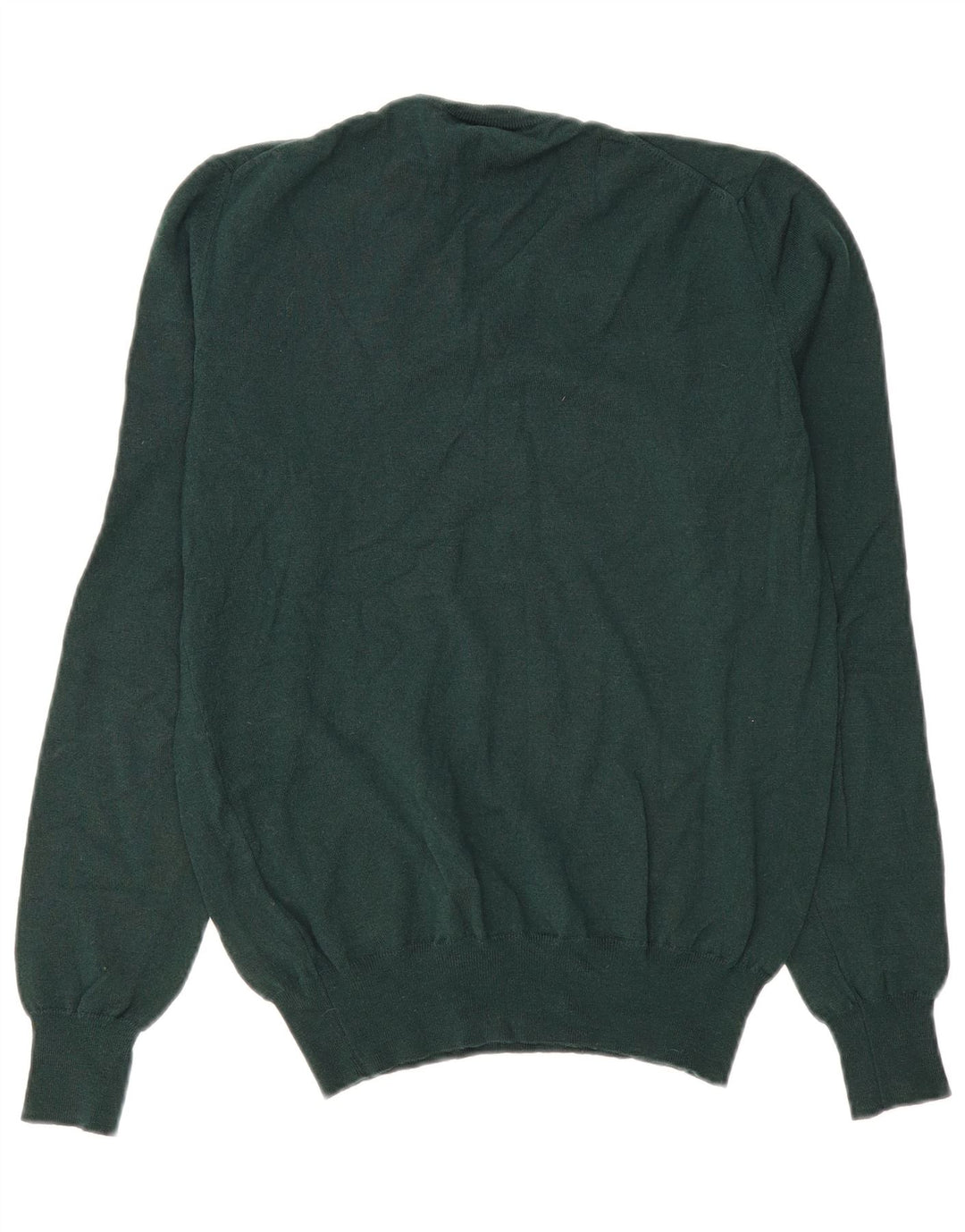 Maglione da uomo con scollo a V Fred Perry in lana verde medio