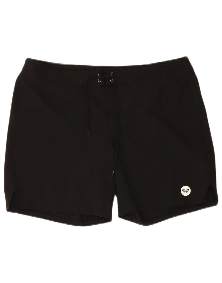 Pantaloncini da bagno da donna Roxy UK 14 poliestere nero medio