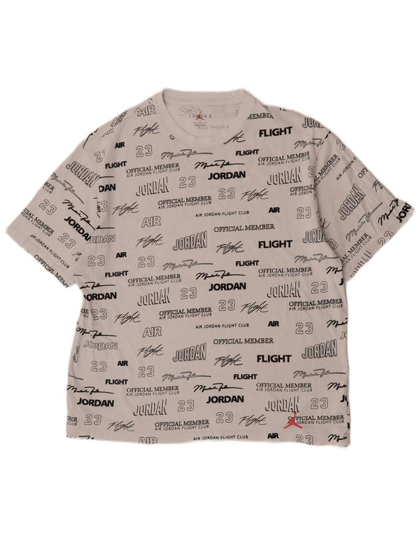 T-shirt grafica da uomo Jordan Top XL in cotone bianco