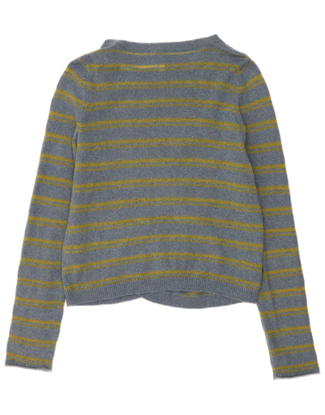 Maglione cardigan aperto da donna White Stuff UK 12 Cotone a righe blu medio