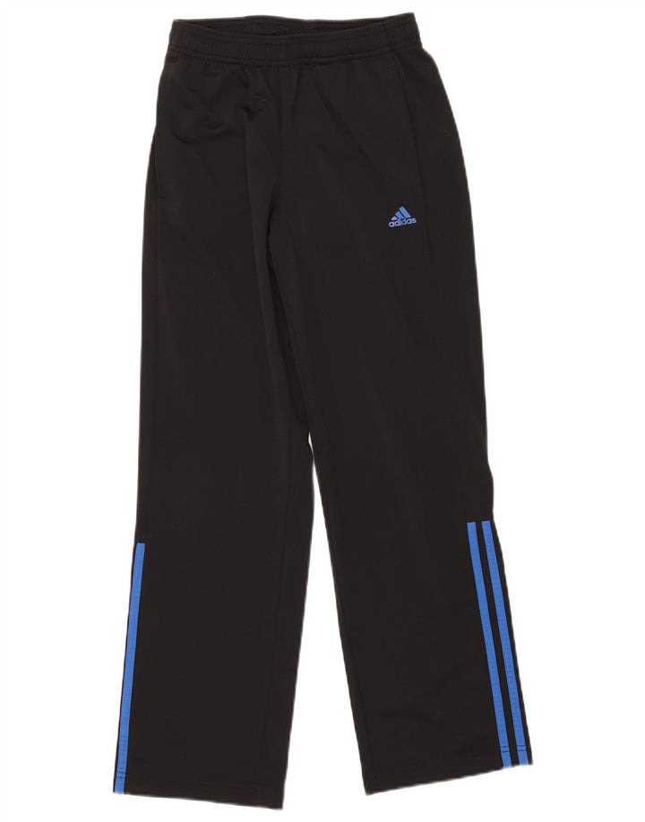 Pantaloni della tuta da ragazzo Adidas 11-12 anni in poliestere nero