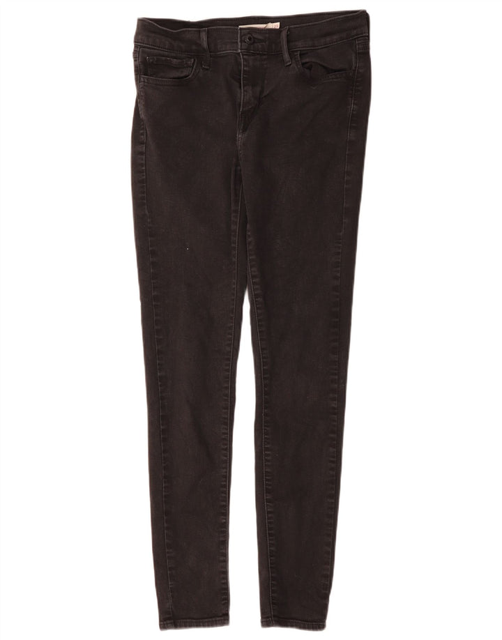 LEVI'S Jeans da donna 710 super skinny W29 L28 cotone nero