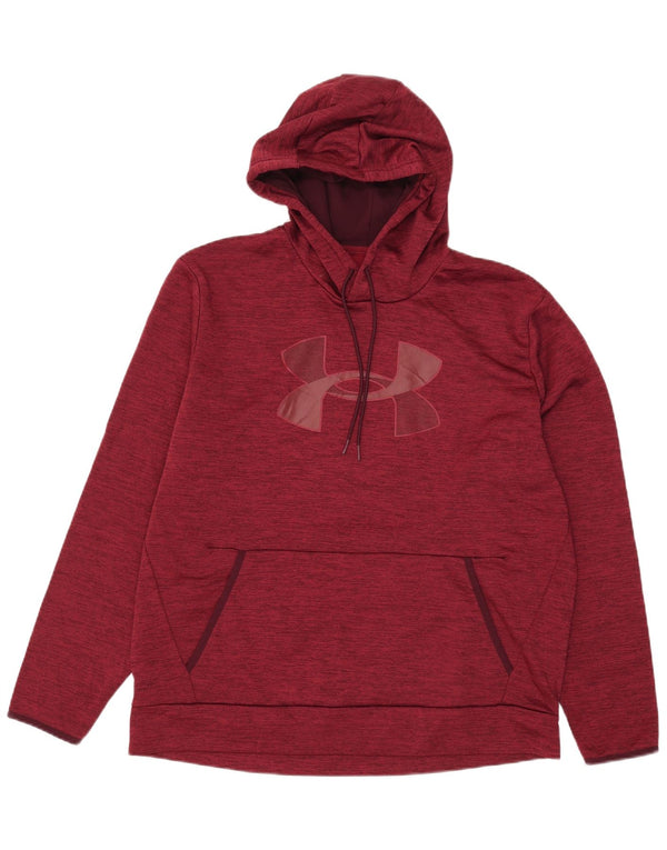 Felpa con cappuccio grafica da uomo Under Armour XL Poliestere chiazzato marrone