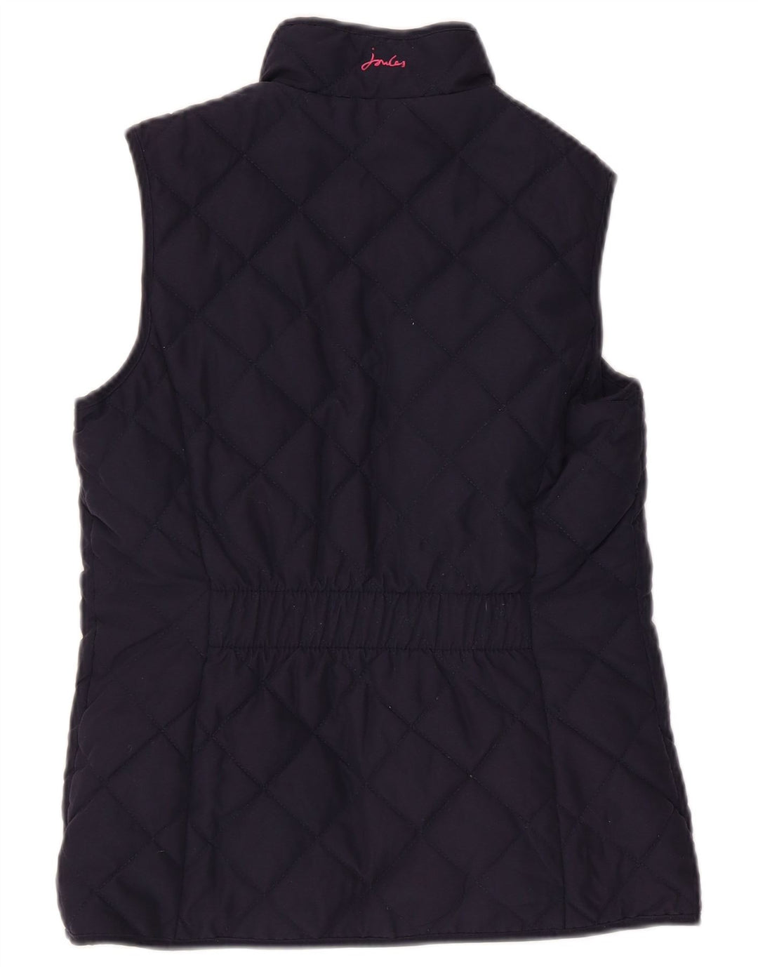 Gilet trapuntato da donna Joules UK 8 piccolo in poliestere blu navy
