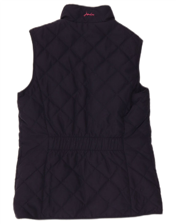 Gilet trapuntato da donna Joules UK 8 piccolo in poliestere blu navy