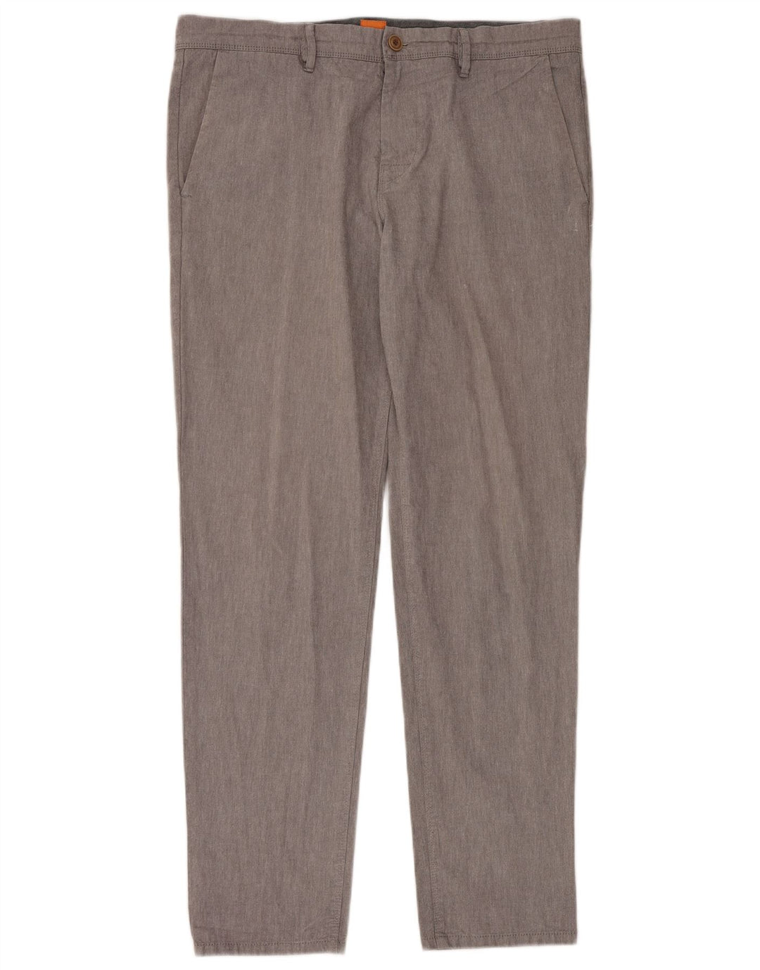 Pantaloni chino slim da uomo Hugo Boss W36 L34 cotone grigio