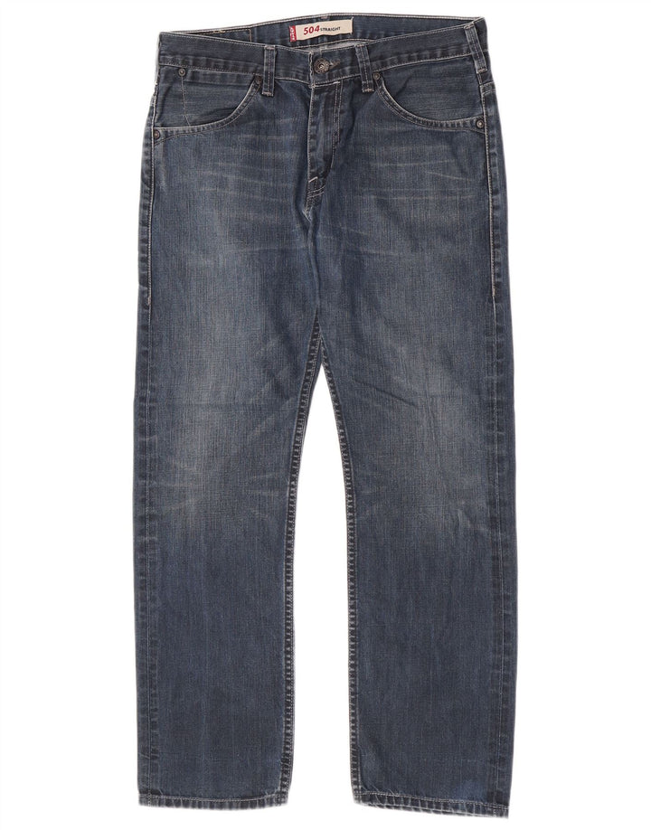Levi's Uomo 504 Jeans dritti W32 L27 Cotone Blu