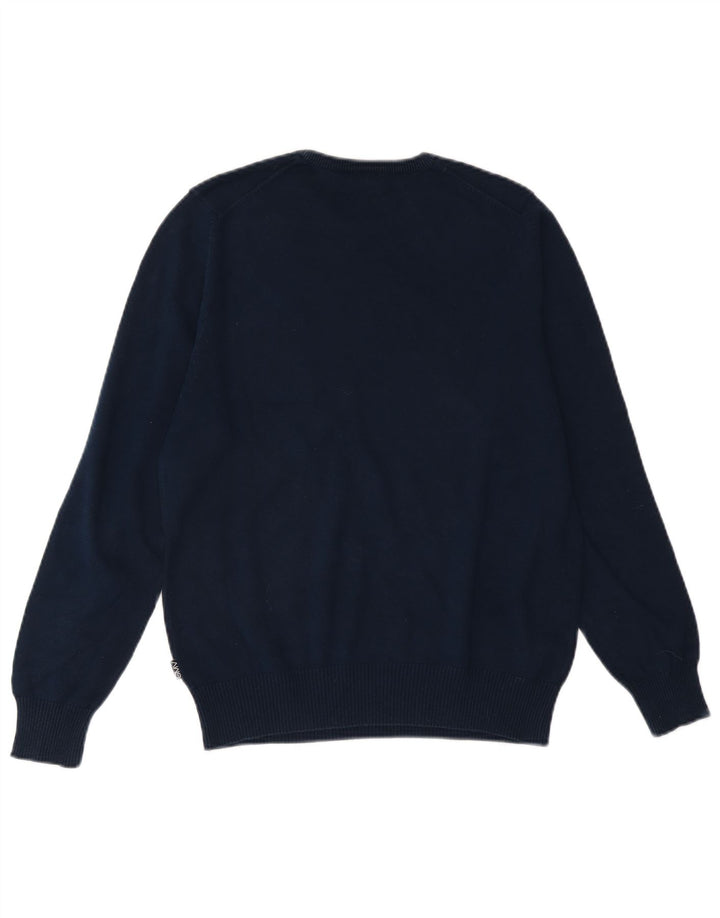 GIAN MARCO VENTURI Maglione girocollo da donna UK 14 Blu navy medio