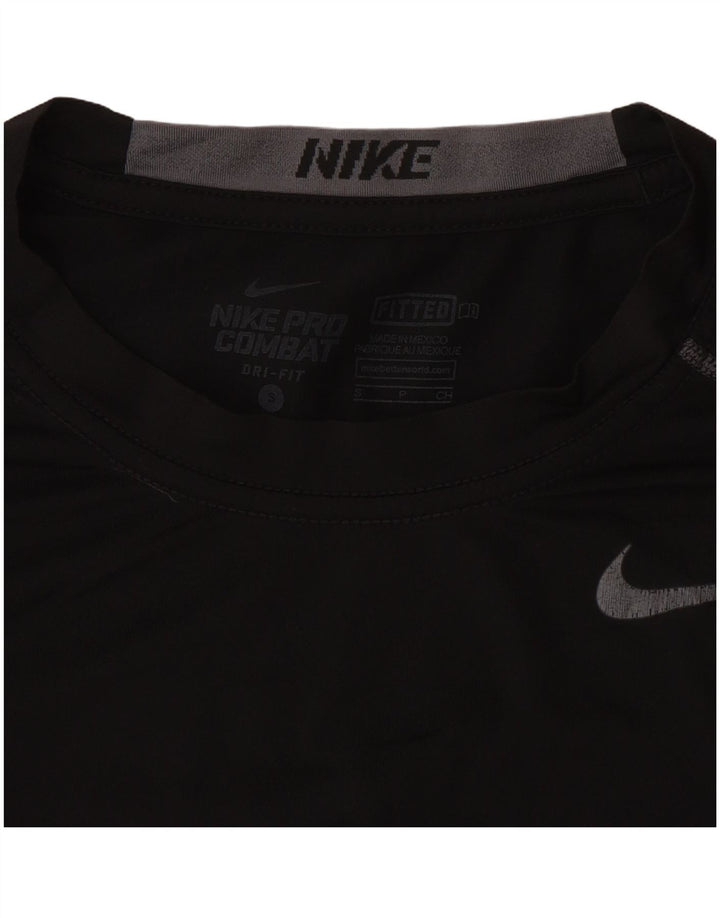Maglietta Nike Pro Combat da uomo, piccola, nera