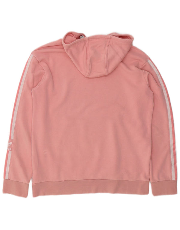 Felpa con cappuccio da bambina Adidas 12-13 anni in cotone rosa